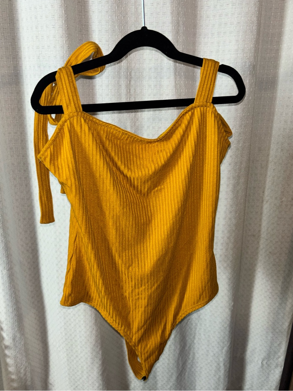 Bodysuit in Mustard Yellow